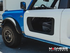 Ford Bronco Halo Doors - Anderson Composites - 4 Door - Fiberglass with Carbon Fiber Inserts - Front
